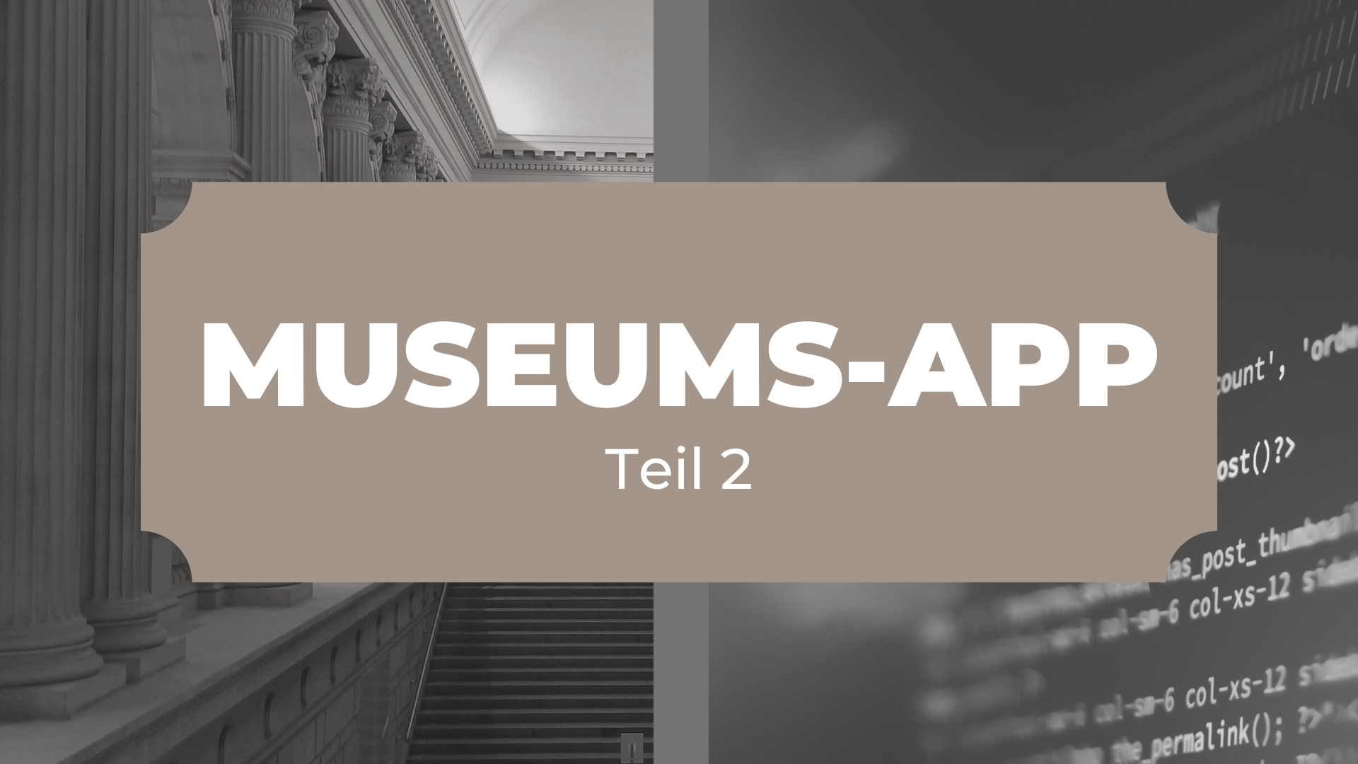 2. Museums-App Titelblatt 2 Design 2